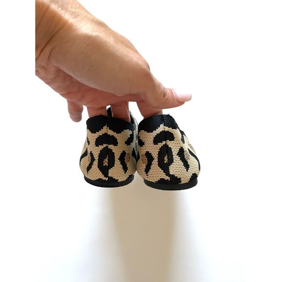 Mia Ballerina Pointed Stretch Flats Animal Print Tan Size 6 NEW - Picture 7 of 8
